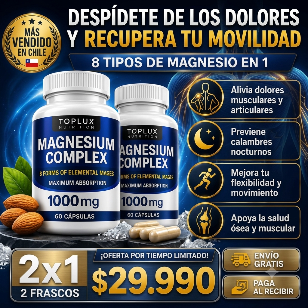 💎2x1 Magnesium Complex ORIGINAL 1000mg 8 en 1
